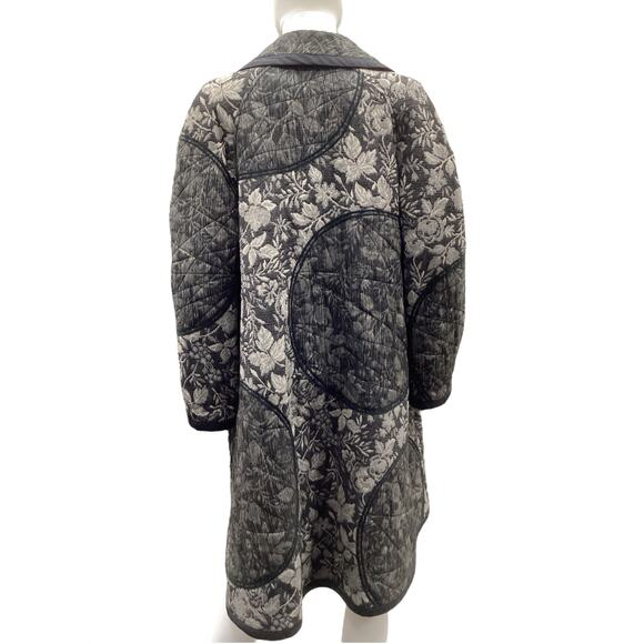 NWOT Koos Women’s Coat Size XL/ 1X Reversible Black And White Pockets Buttons - Picture 5 of 7